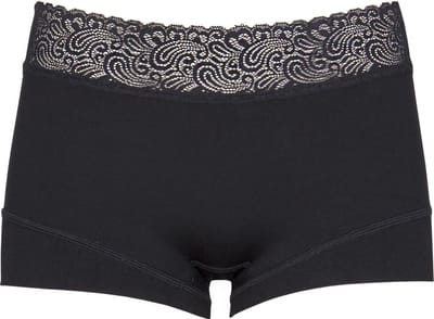 RJ Pure Color Dames Short Kant Zwart XL