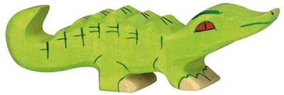 Holztiger Wildernis: KROKODIL klein 11x2x3cm, hout