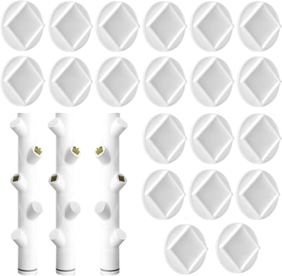 Hydrocultuur Pod Covers - Plant Groei Deksel - Balkon Tuinieren - UV-Bestendig Materiaal - 20 Stuks - Zwart
