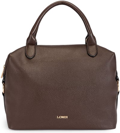 L.CREDI Susane Handtas 46 cm - Dames - chocolate