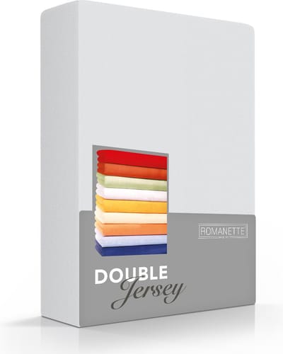 Luxe Dubbel Jersey Hoeslaken - Zilver