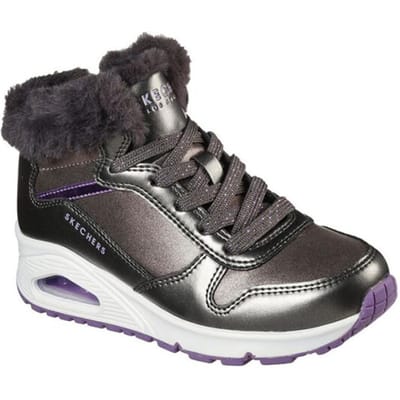 Skechers Uno - Cozy On Air Meisjes Sneakers - Gunmetal