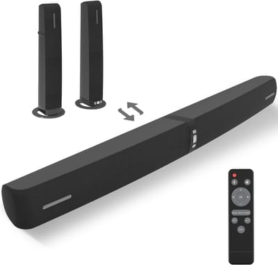SNJY® Soundbar - TV Speaker - Home Cinema - 3D Surround Sound - 2-in-1 - 80 W - Zwart
