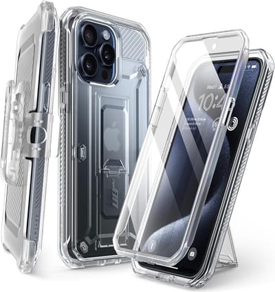 Supcase i-Blason Unicorn Beetle Pro Case voor Apple iPhone 15 Pro - Transparant