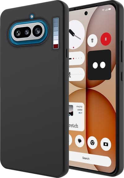 Cazy hoesje geschikt voor Nothing Phone (4a) Hoesje Siliconen - Flexibele Case - Zwart