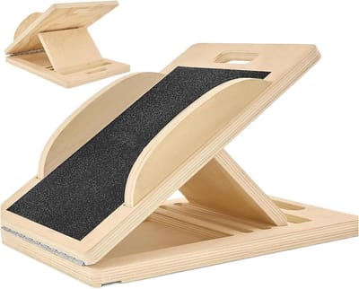 Slant Board for Calf Stretching - Calf Stretch Scline Board, Verstelbare wig | Voet- en kuithabplatform voor stretching, balans, fysiotherapie, non-slip basis, draagbare fitness en letsel herstel til