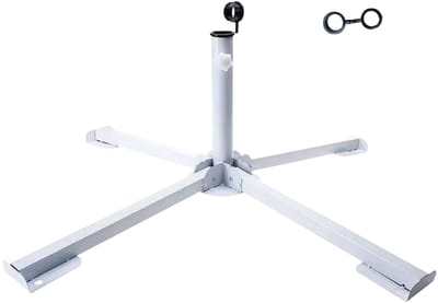 Dailygoods- Parasolstandaard Inklapbaar - Parasolvoet Vulbaar - Roestbestendig - Geschikt voor 2,5-3,4 cm Stangen - Hoogwaardig PVC - Eenvoudige Watervulopening