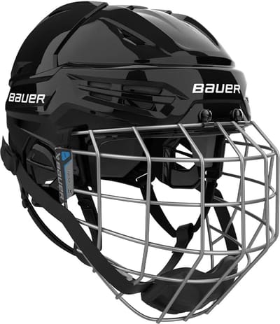 IJshockeyhelm Combinatie Senior met Vizier/Grid - Zwart - Maat L - Hoge Bescherming