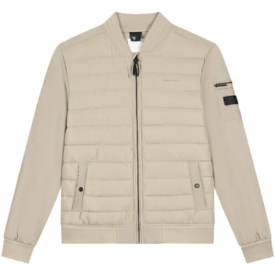 PURE PATH Softshell Padded Jacket Jassen Heren - Zomerjas - Beige - Maat S
