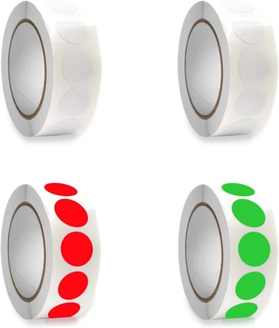 2000 Stuks Zelfklevende Dots 20mm Kleurige Marker Labels voor DIY, Kantoor, Kalenders en Kleurcodering