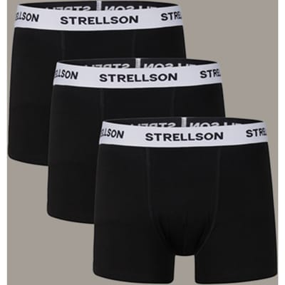 Triopak boxershorts, zwart