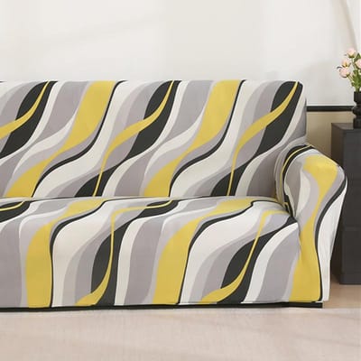 Rekbare Bankhoes Anti-vuil Spandex Bankhoes Meubelbeschermer Bankhoezen voor Woonkamer Slaapkamer Kantoor Huisdecoratie Small(90-140cm)1pc