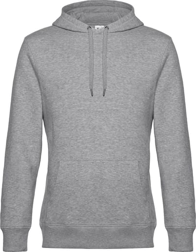 KING Hoodie B&C Collectie maat M Heather Grijs