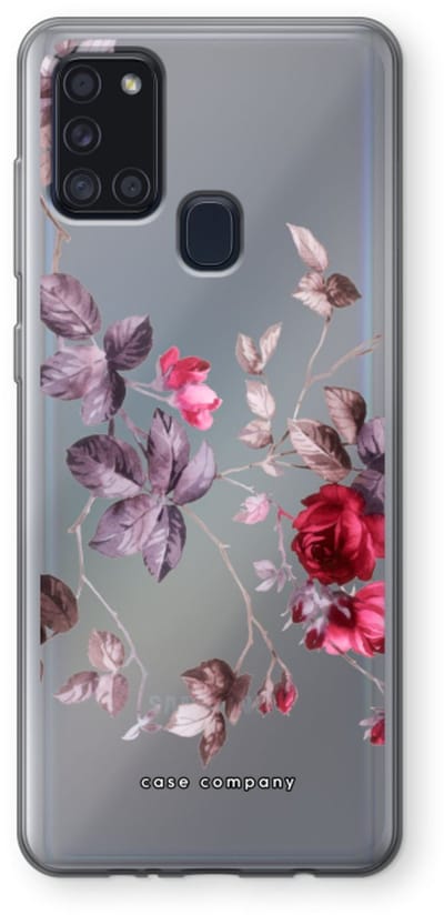Case Company® - Hoesje geschikt voor Samsung Galaxy A21s hoesje - Mooie bloemen - Soft Cover Telefoonhoesje - Bescherming aan alle Kanten en Schermrand