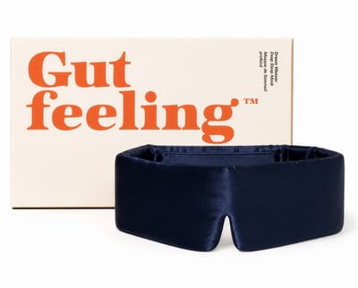 Gutfeeling Deep Sleep Slaapmasker – Oogmasker - Zijden Slaapmasker Voor Vrouwen - 23 Momme Moerbei Zijde - Silk Eye Mask – 100% Verduisterend – Blauw - Verstelbaar