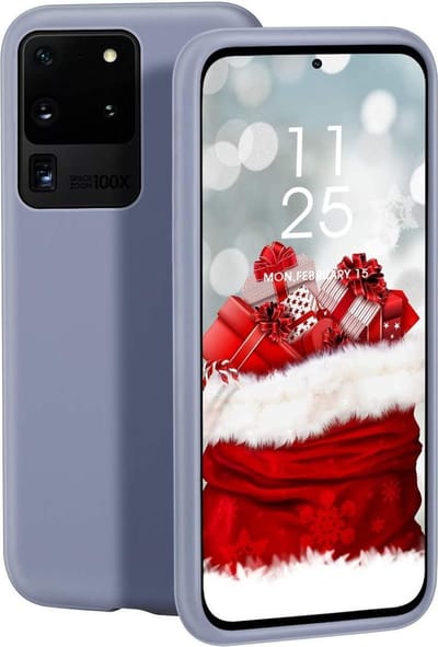 HB Hoesje Geschikt voor Samsung Galaxy S20 Ultra - Siliconen Back Cover - Paars