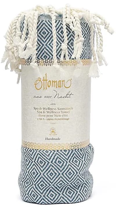 Ottoman hamamdoek petrol – 190 cm x 90 cm