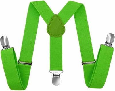 Fako Fashion - Kinder Bretels - Kinderbretels - Effen - 65cm - Fluo Groen