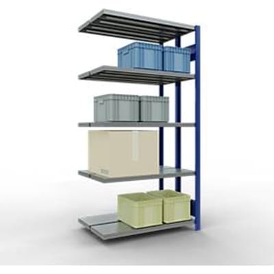 SCHULTE Lagertechnik - Dubbel legbordstelling. Type 250 kg - 2000x1000x2x300 mm, 10 schappen