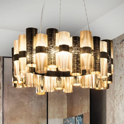 Slamp La Lollo L LED hanglamp, Ø80cm, goud