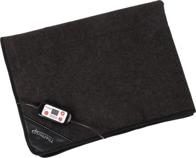 Thermrup® Infrarood Warmtedeken HK612 - 60x80cm - Instelbare Warmte tot 55°C - Ideaal bij Reuma, Artrose & Spierpijn - Diepwerkend & Comfortabel Warmtekussen voor Optimale Ontspanning - Infrarood deken -Thuis - Camping - Reis