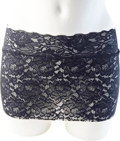 BamBella® - mini Rok - maat S M L - Doorzichtig kant zwart Erotische sexy rokje