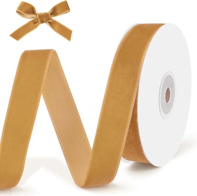 Gouden lint van 9 meter lang en 20 mm breed voor knutselen, cadeaus inpakken en feestdecoratie