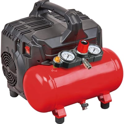 ApexArte® Stille Compressor - Airpress - Luchtcompressor - Zwart en Rood