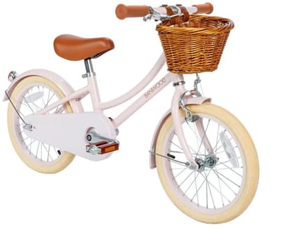 Banwood - classic bike 16 inch - kinderfiets - afneembare zijwieltjes - roze