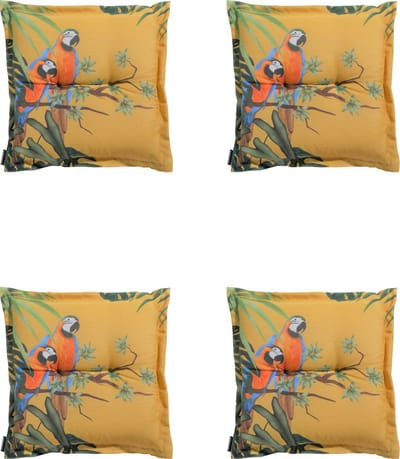 Madison - Zitkussens - Universeel - 4 stuks - 50x50cm - Riff - Yellow