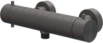 IVY Concord Douchethermostaatkraan Opbouw CoolTouch - RVS 316 Geborsteld Carbon Black PVD