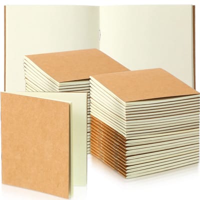 Allecto - Notitieboekjes - Mini Pocket Notitieboeken - Bruin - Bulk Journal - Kleine Notebooks - Perfect voor Schetsen en Notities