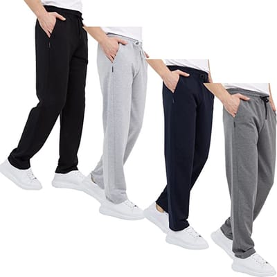 Comeor Joggingbroek heren 4pack - S - trainingsbroek heren - Lange sportbroek