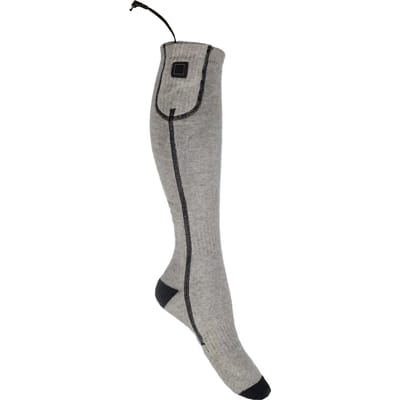 HKM Sokken met verwarming - Keep Warm - maat 43-46 grijs/zwart (geleverd zonder powerbank)