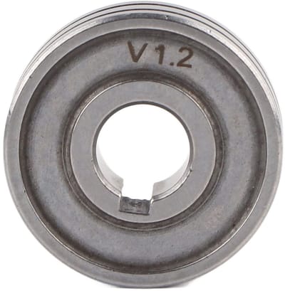 Dailygoods - Lasdraadaanvoerrol - Roestvrijstalen Lastoevoerwiel - Gladde Soldeerdraadgeleiders - 1,2 mm - Eenvoudig Lasproces - Geschikt voor Lasappa...