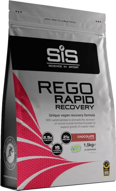 SIS - REGO Rapid Recovery Drink poeder, Post Workout proteine poeder - 20g proteine per serving - chocolade smaak - 32 Servings Per 1.6kg