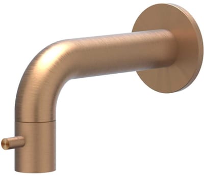 IVY Concord Fonteinkraan wandmodel niet inkortbaar HOH12,5cm RVS316 geborsteld mat koper PVD