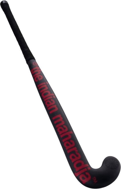 The Indian Maharadja Red Jr Kinder Veld Hockeystick 10221065 - Kleur Zwart - Maat 34 INCH