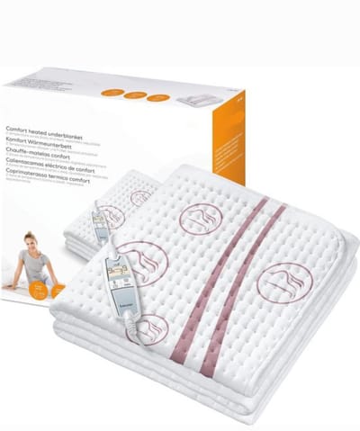 Comfortabele Elektrische Onderdeken met Twee Temperatuurzones - Perfect voor Koude Nachten