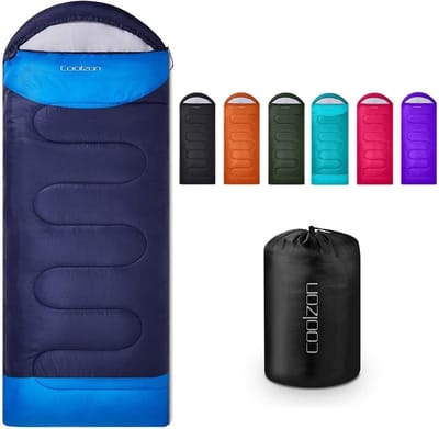 Slaapzak voor buiten, voor camping, 3-4 seizoenen, volwassenen, dekenslaapzak, klein verpakkingsformaat, ultralichte draagtas, zacht dik en warm, voor outdoor, camping, reizen, wandelen