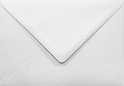 Gefactureerde witte enveloppen A6 - 125 x 175 mm - B6 - 25 stuks - NK natgelijmde - 120 gram - Aster Laid - Netuno