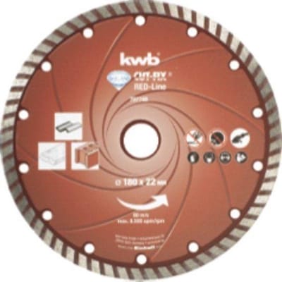 Diamantschijf diameter: 178 mm, rood