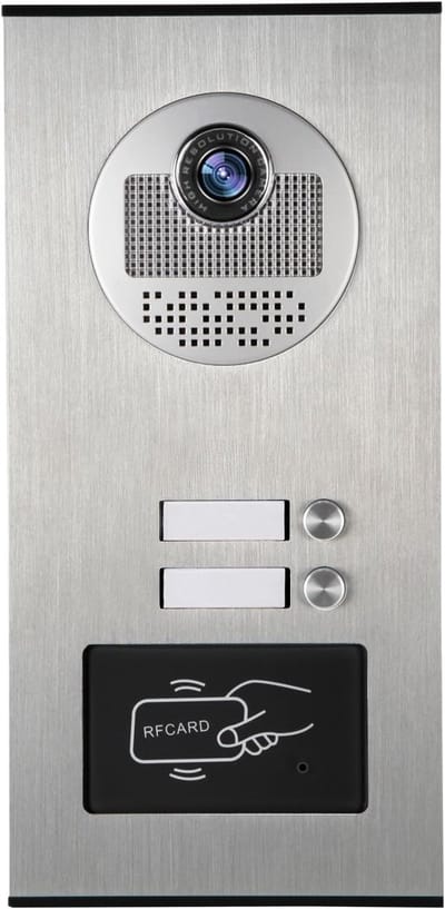 Videofoon Deurbel - Buitenpaneel Intercom - Veilige Toegang - Nachtzicht Communicatie - 20x20x30cm - Zwart