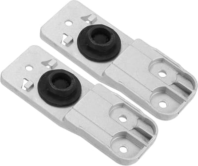 Radiatorhouders - Onderste Bevestiging - Auto Koeling - Directe Vervanging - 2 Sets - Zwart Zilver