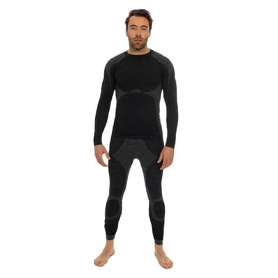 Thermo broek/shirt premium heren - Set - Zwart - M