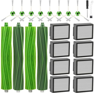 Dailygoods- Accessoires 22-delige set - Hoofdborstels/Filters/Zijborstels - Compatibel met iRobot Roomba - Perfecte pasvorm - Eenvoudige installatie - Stofzuigeronderdelen