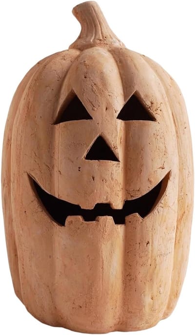 Pompoen Lantaarn - Halloween Decoratie - Feestelijke Sfeer - Veilig Vlamloos Licht - Verschillende Maten - Oranje