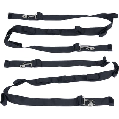 2 stuks Auto Hengelhouder Polyester Hengelrek Riem voor SUV MVP RV Minivan black