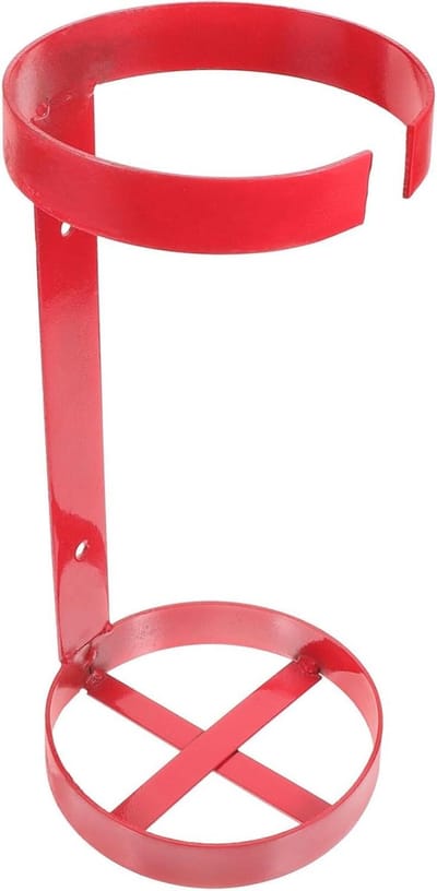 Brandblusser Beugel - Montagehouder Metaal - Veilig Transport - Stevig en Stabiel - 36x16.5cm - Rood