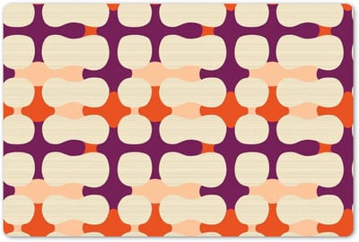 Placemats 45x30 cm - Placemat kunststof - 1 stuk - Modern - Patroon - Kleurrijk - Borden onderleggers - Decoratie voor op tafel - Keuken tafeldecoratie accessoires - Vinyl onderlegger - Tafelversiering